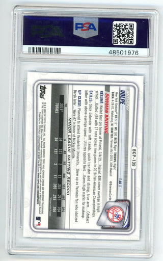 Anthony Volpe 2020 Bowman Chrome Blue #BCP-139 PSA 9