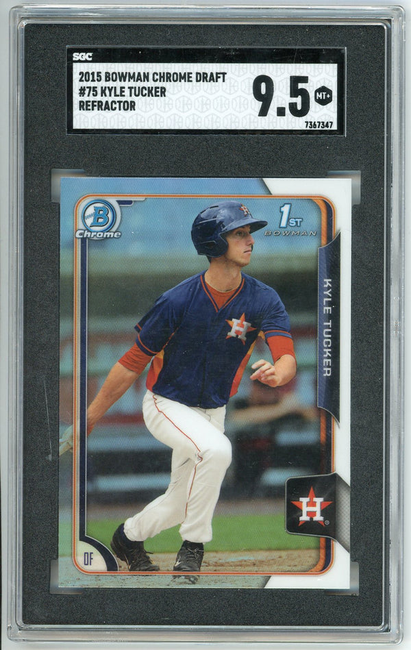 Kyle Tucker 2015 Bowman Draft Chrome Refractor #75 SGC 9.5