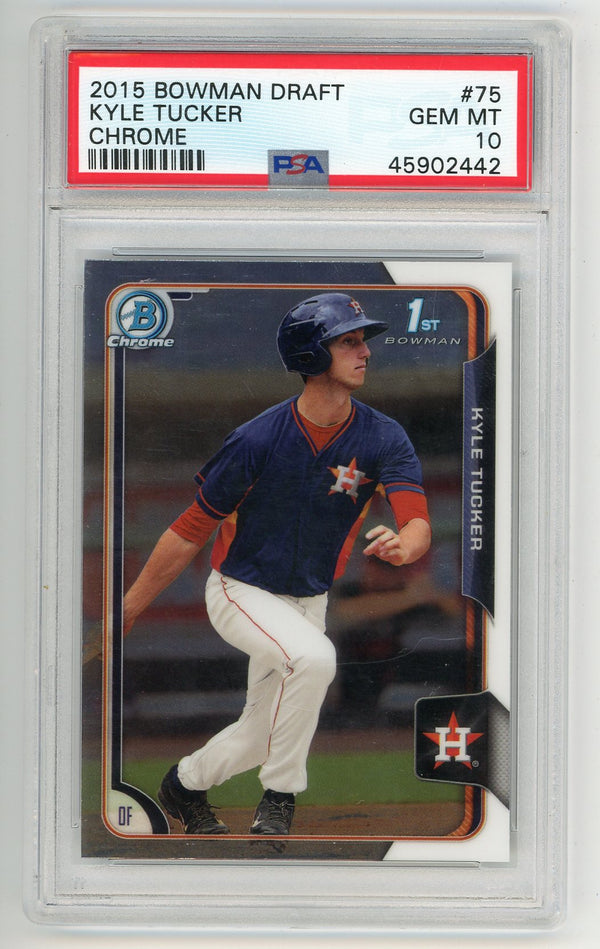 Kyle Tucker 2015 Bowman Draft Chrome #75 PSA 10