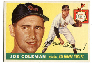 Joe Coleman 1955 Topps #162 Card