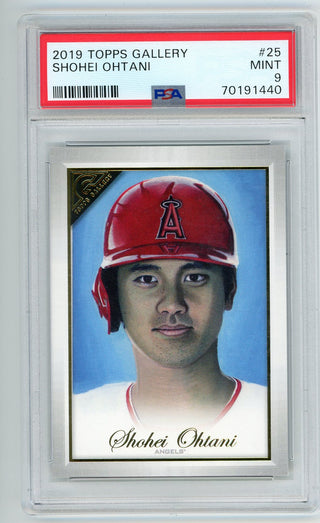 Shohei Ohtani 2019 Topps Gallery #25 PSA 9