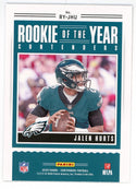 Jalen Hurts 2020 Panini Contenders Rookie of the Year Card #RY-JHU