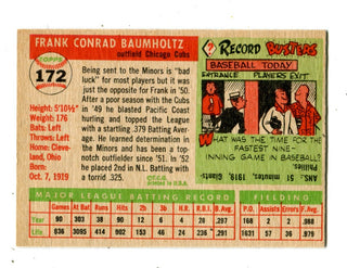 Frank Baumholtz 1955 Topps #172 Card