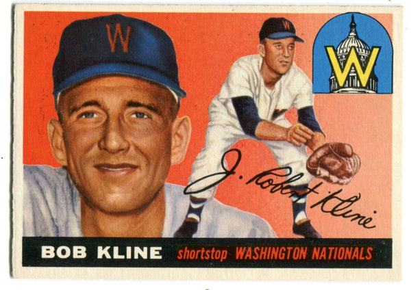 Bob Kline 1955 Topps #173 Card