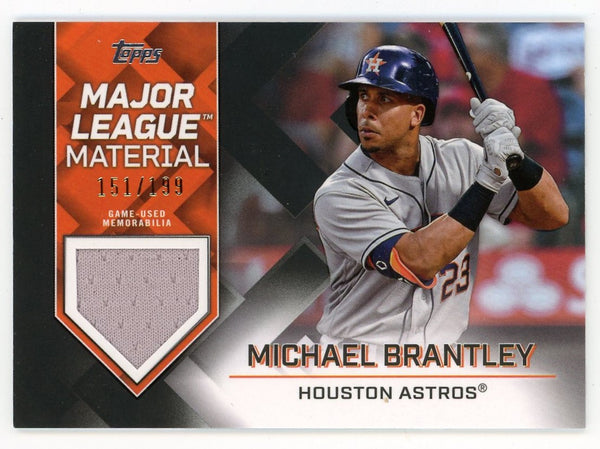 Michael Brantley 2022 Topps Major League Material #MJM-BR Card 151/199