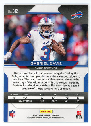 Gabriel Davis 2020 Panini Prizm Rookie Card #312