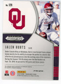 Jalen Hurts 2020 Panini Prizm Draft Picks Rookie Card #129