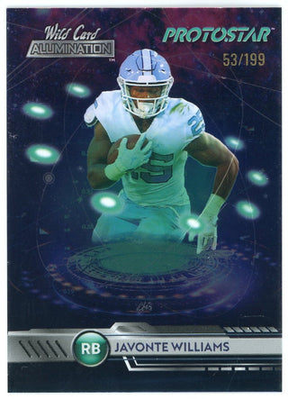 Javonte Williams 2021 Wild Card Alumination Protostar Rookie Card #PS-11