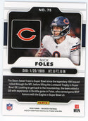 Nick Foles 2020 Panini Obsidian Card #75