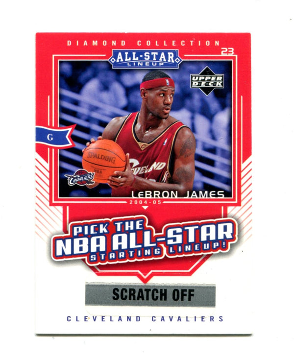 Lebron James 2004 Upper Deck Diamond Collection All-Star Lineup #AS2 Card