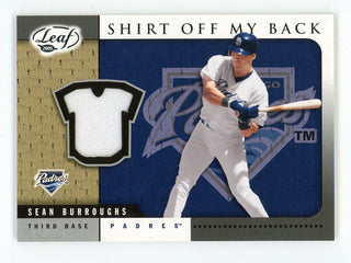 Sean Burroughs 2004 Donruss Shirt Off My Back Jersey Card #SB33