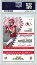 Patrick Mahomes II 2017 Panini Phoenix Red Prizm Rookie Card #104 PSA Gem Mt 10 /299