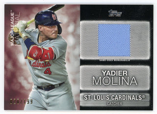 Yadier Molina 2020 Topps Major League Materials #MLM-YM Card 020/199