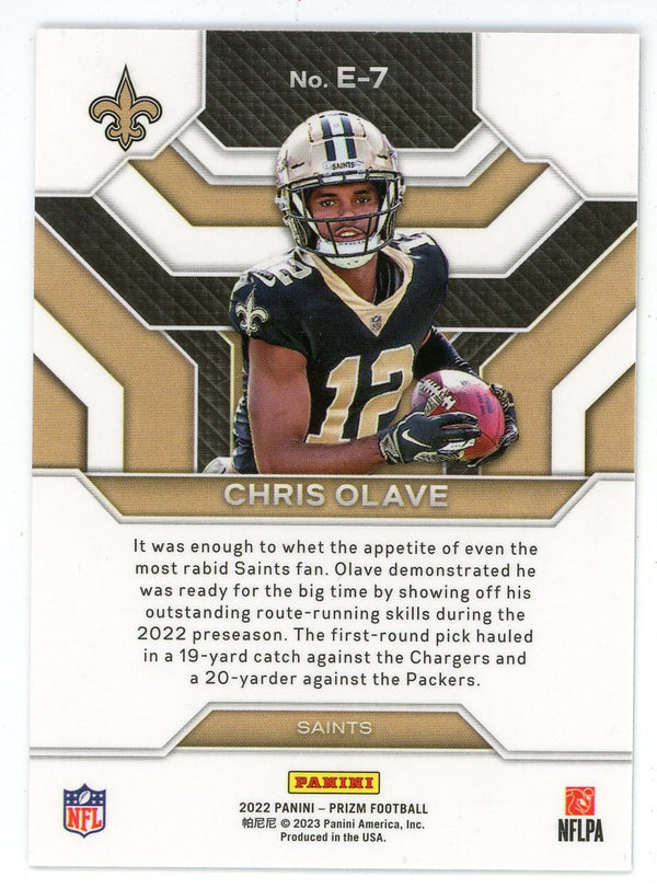 Chris Olave 2022 Panini Prizm Emergent Rookie Card #E-7