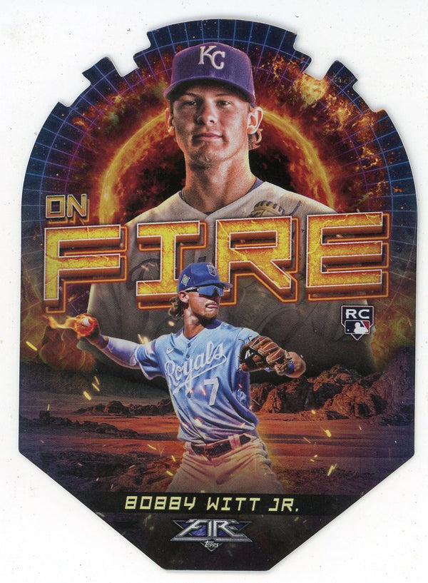 Bobby Witt Jr 2022 Topps On Fire Rookie Card #EF-29