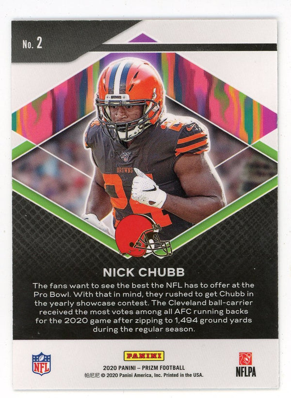 Nick Chubb 2020 Panini Prizm Hype #2