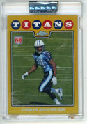 Chris Johnson 2008 Topps Chrome Yellow Rookie Card #TC186