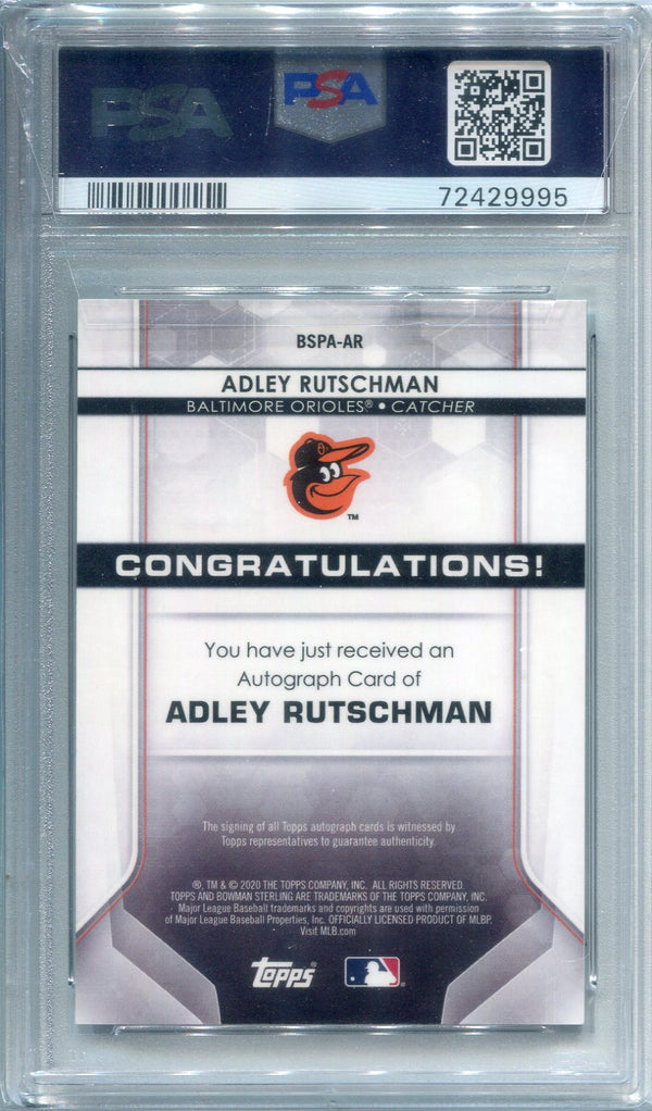 Adley Rutschman 2020 Bowman Sterling Prospect Autographs Rookie Card (PSA 9)