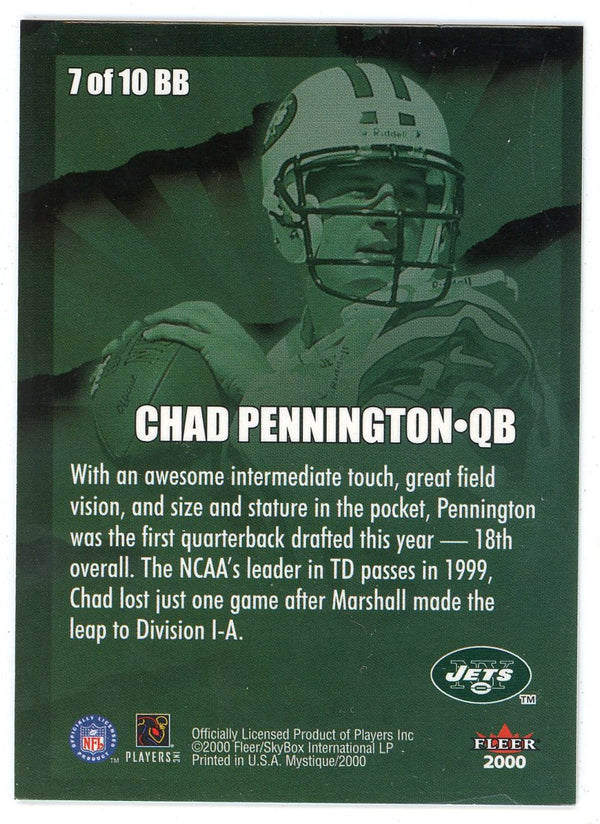 Chad Pennington 2000 Fleer Mystique Big Buzz