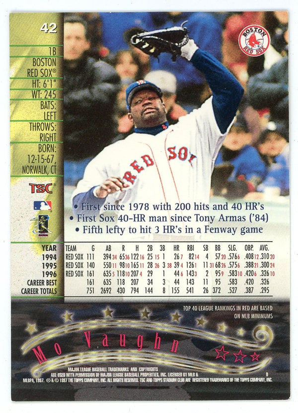 Mo Vaughn 1997 Topps Stadium Club #42