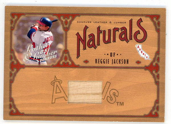 Reggie Jackson 2005 Donruss Leather & Lumber Naturals Bat Relic #N-16