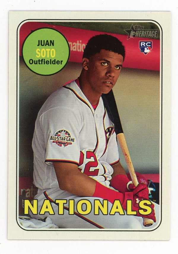 Juan Soto 2018 Topps Heritage #502 Card