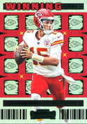 Patrick Mahomes 2022 Panini Contenders Card