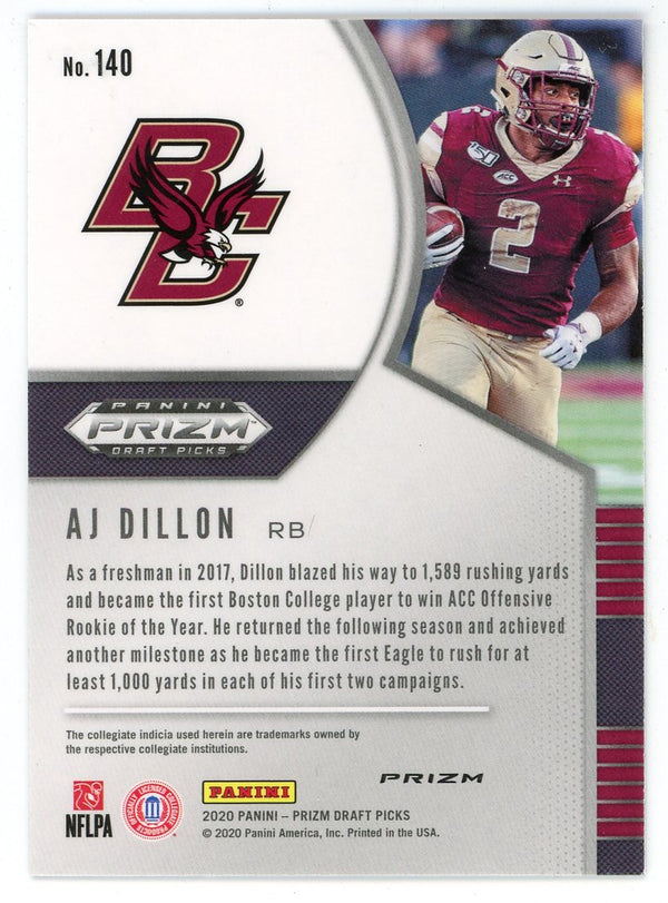 AJ Dillon 2020 Panini Prizm Draft Picks #140