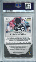 Randy Arozarena 2020 Panini Prizm Autograph Purple Rookie Card PSA 10