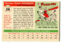 Herman Wehmeier 1955 Topps #29 Card