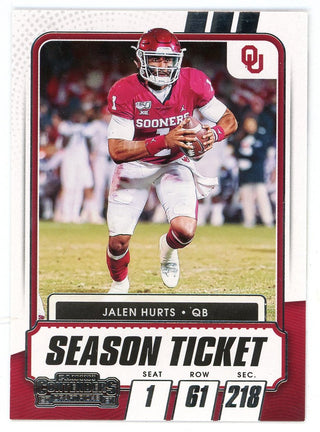 Jalen Hurts 2021 Panini Contenders Draft Picks #26