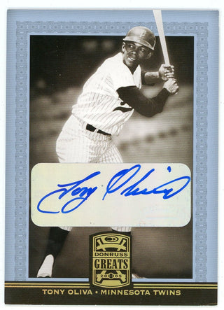 Tony Oliva 2005 Donruss Greats Autographed Card #85