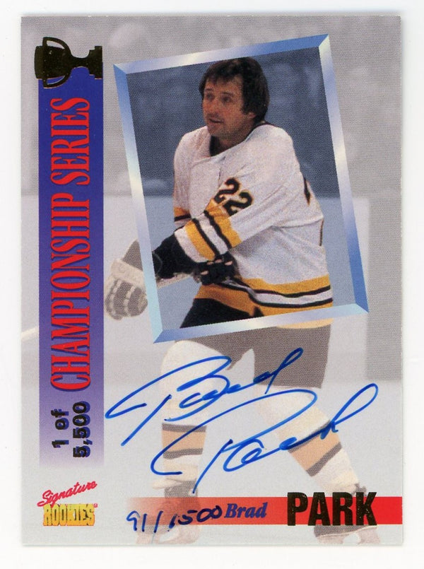 Brad Park Autographed 1995 Signature Championship Series #CS3 Card 91/1500