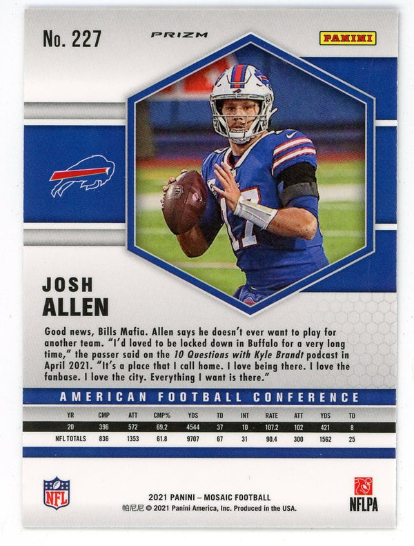 Josh Allen 2021 Panini Mosaic Prizm #227