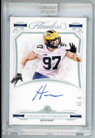 Aidan Hutchinson 2022 Panini Flawless Autographed #GS-AHU