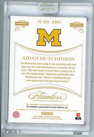 Aidan Hutchinson 2022 Panini Flawless Autographed #GS-AHU