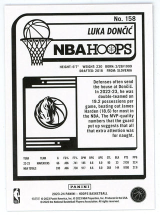 Luka Doncic 2023-24 Panini Hoops #158