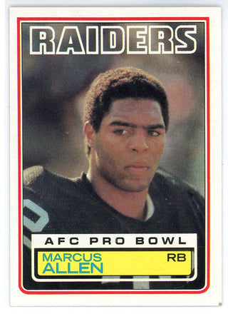 Marcus Allen 1983 Topps Card #294