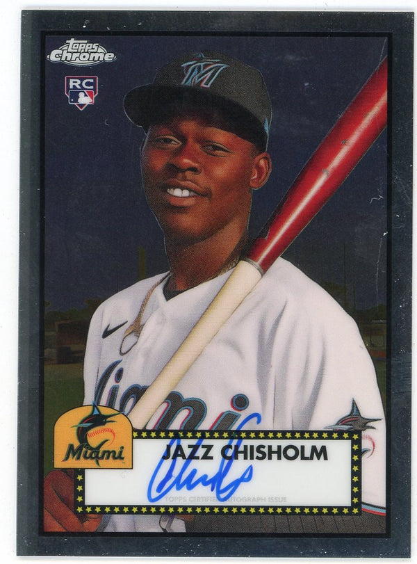 Jazz Chisholm 2021 Topps Chrome Autographed RC #PA-JZC