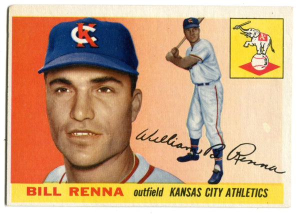 Bill Renna 1955 Topps #121 Card