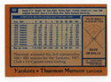 Thurman Munson 1978 Topps #60 Card