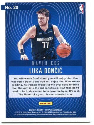 Luka Doncic Panini NBA Hoops Hipnotized 2021