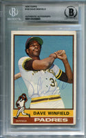 Dave Winfield Autographed 1976 Topps Card #160 Beckett