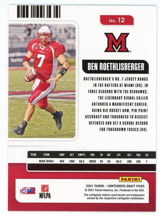 Ben Rothlisberger 2021 Panini Contenders Draft Picks #12