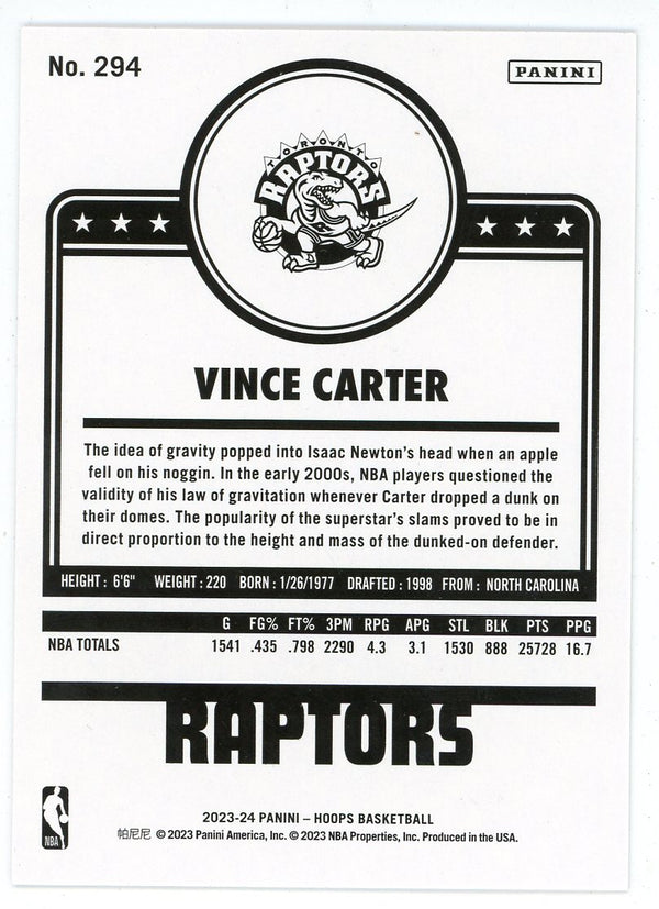 Vince Carter 2023-24 Panini Hoops #294