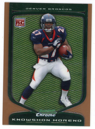 Knowshon Moreno 2009 Topps Bowman Chrome Rookie Card #127