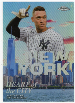 Aaron Judge 2022 Topps Chrome Heart of the City #HOC-13 Card