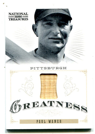 Paul Waner National Treasures Bat Card #35  /99