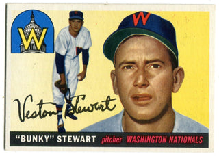 Bunky Stewart 1955 Topps #136 Card