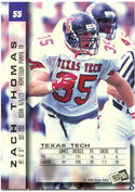 Zach Thomas 1996 Paydirt Draft Pick Press Pass Rookie